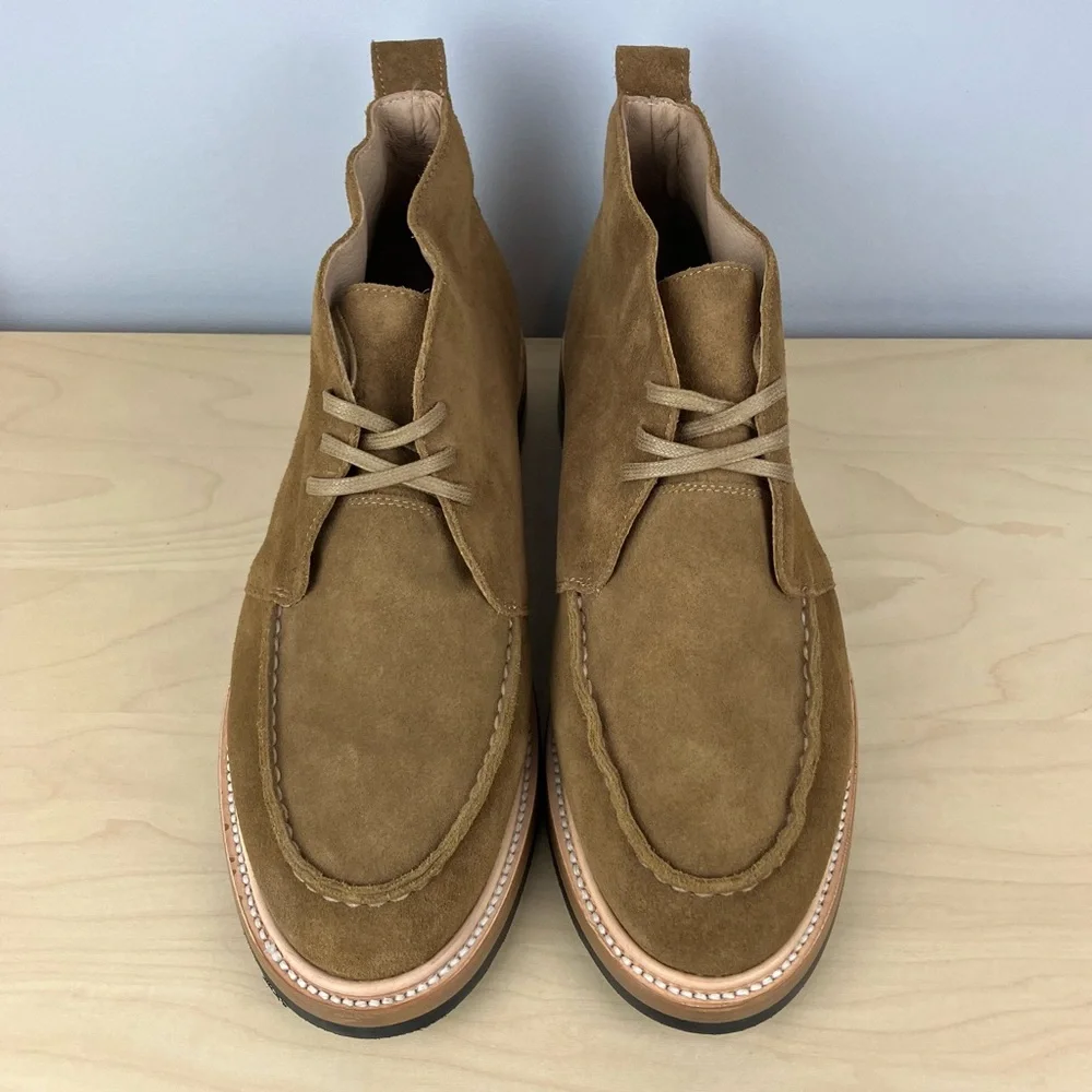 Taylor Stitch Men’s Size 12.0 The Forester Chukka Mushroom Brown Suede Boots